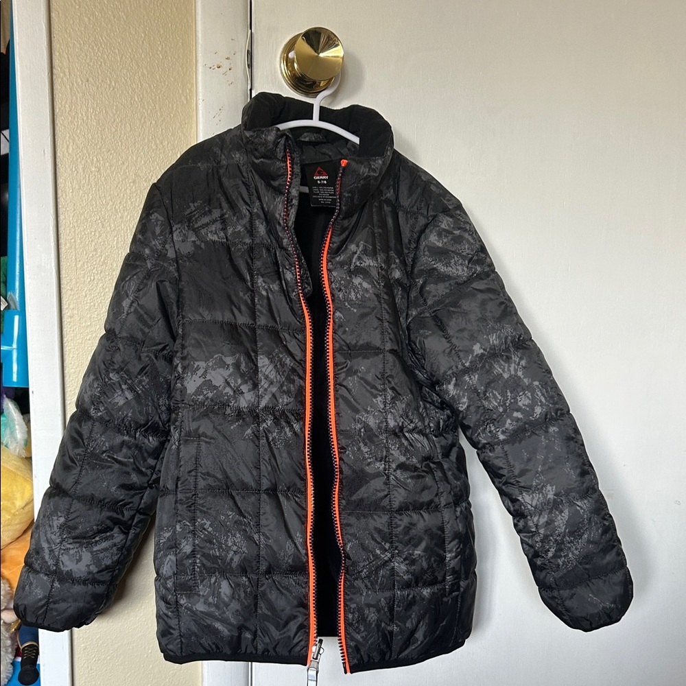 Kids 7/8 Black Puffer Jacket